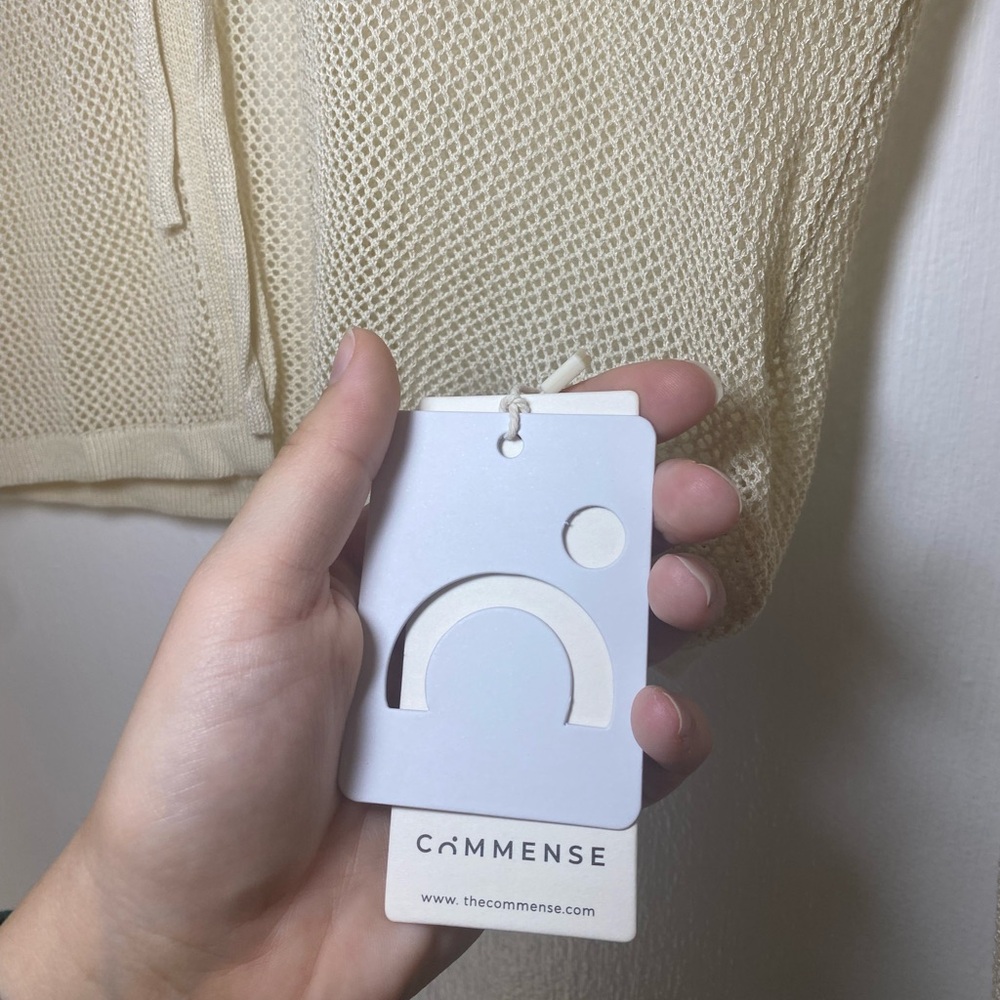 Commense Cream Knit Cardigan NWT - Picture 6 of 11